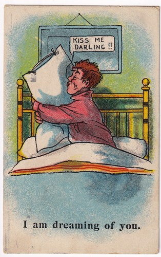 Freche comic postkarte mann - postkarte,