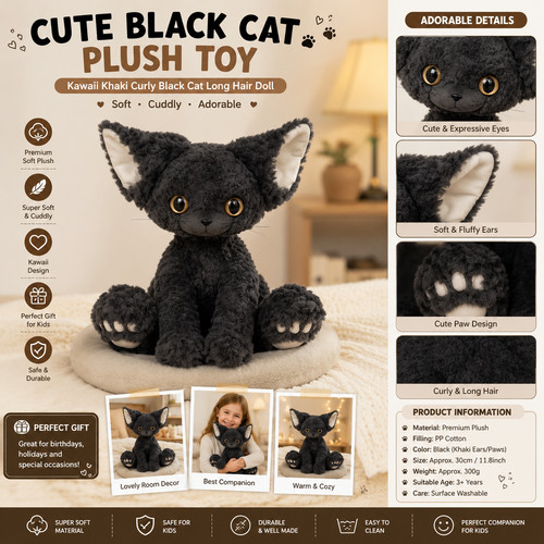 Niedliche schwarze katze - schwarze,