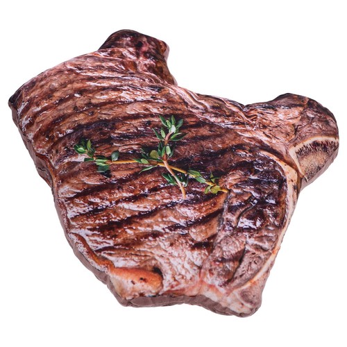 Stuffed steak toy pillow - stuffed,